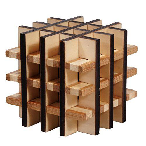 Multi Square 3D Bamboo Puzzle Fridolin (ONLINE ORDER ONLY)