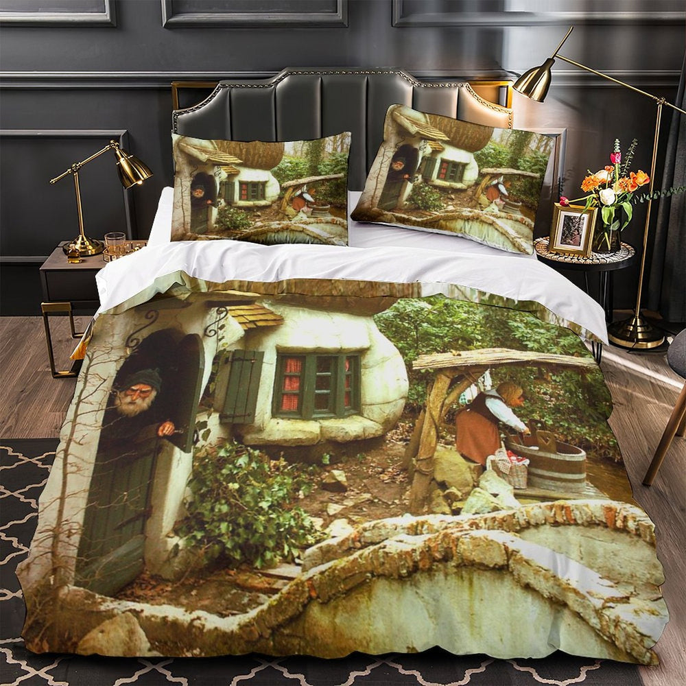 Mushroom House Bedding Set Pattern Quilt Cover (Online Order Only)