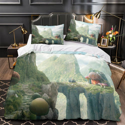 Mushroom House Bedding Set Pattern Quilt Cover (Online Order Only)