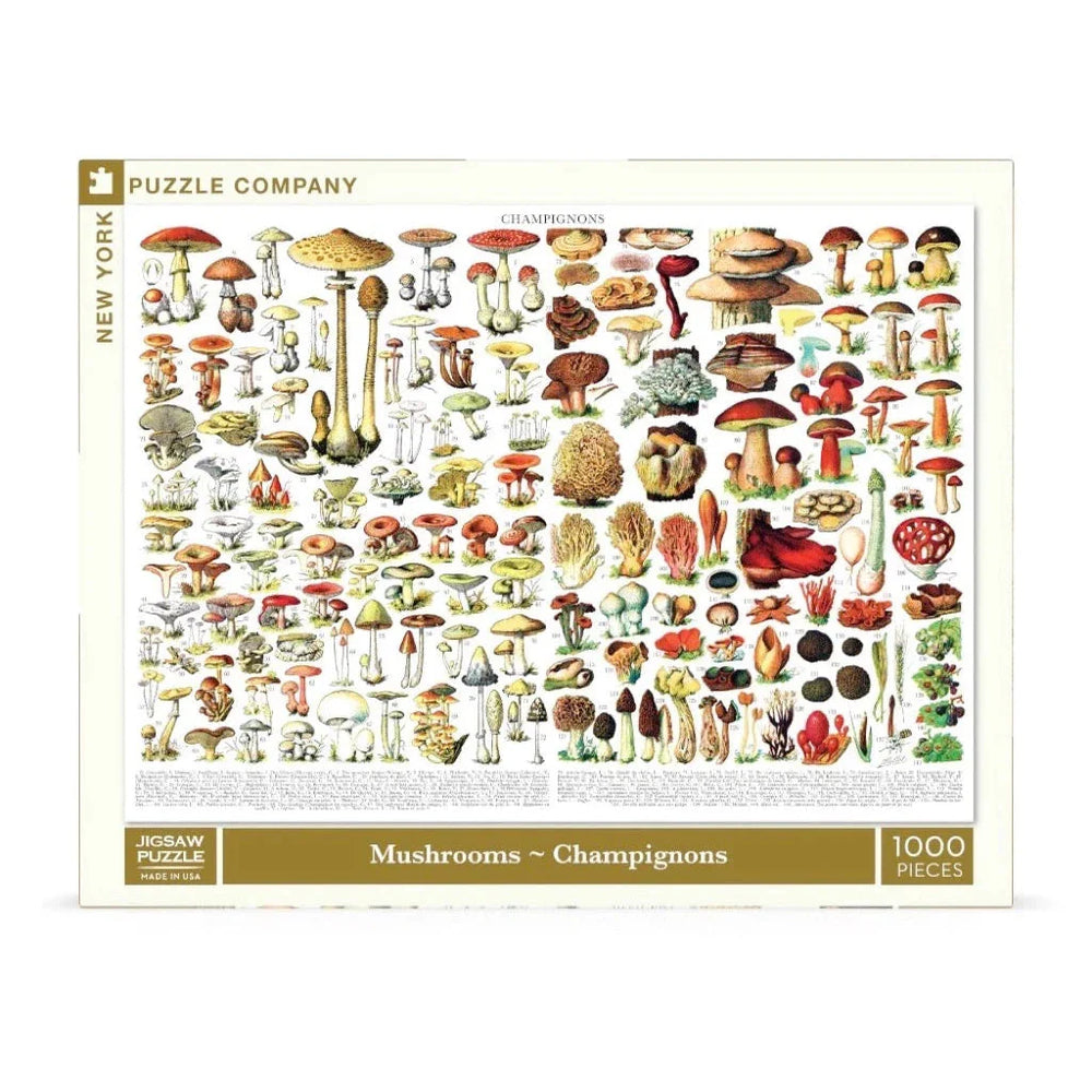 Mushrooms ~ Champignons 1000 Piece Jigsaw Puzzle NYPC (ONLINE ORDER ONLY)