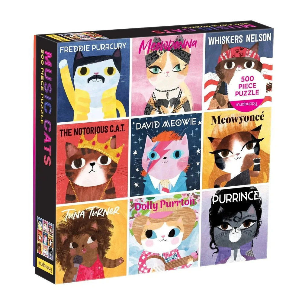 Music Cats 500 Piece Jigsaw Puzzle Mudpuppy (ONLINE ORDER ONLY)