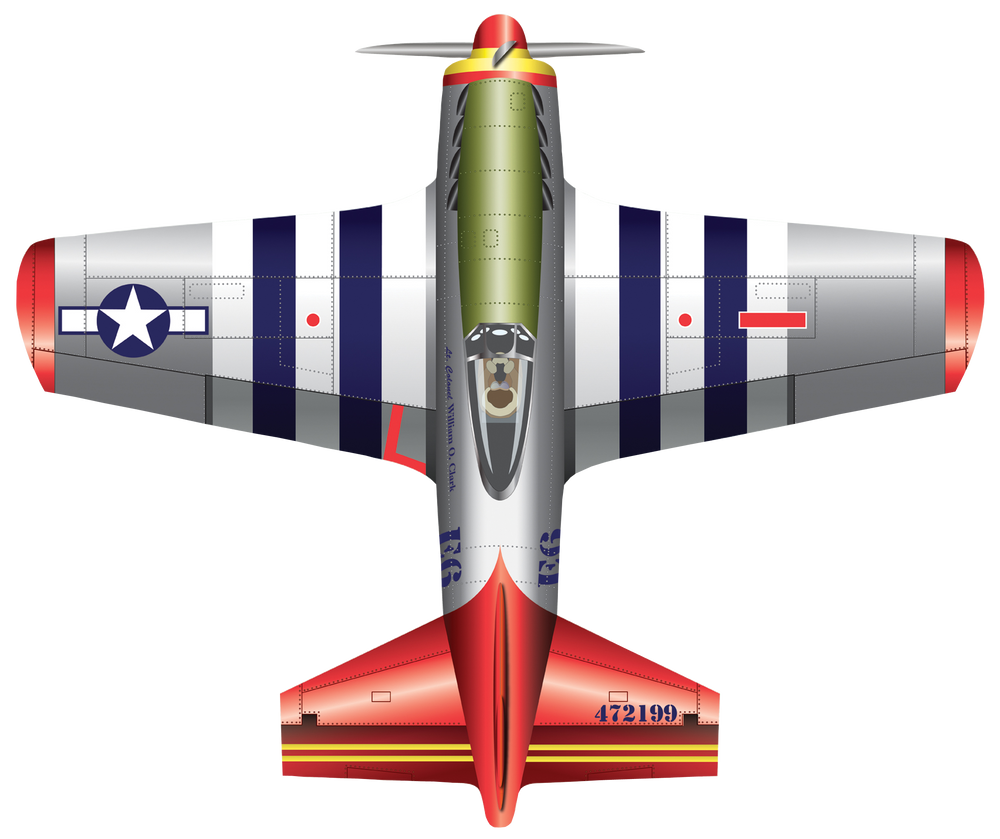 FlightZone 53 Inch wide P-51 Mustang Kite (ONLINE ORDER ONLY)