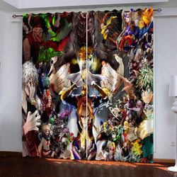 My Hero Academia Pattern Curtains Blackout Window Drapes (Online Order Only)