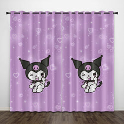 My Melody Kuromi Curtains Pattern Blackout Window Drapes (Online Order Only)