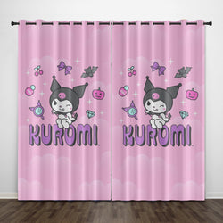 My Melody Kuromi Curtains Pattern Blackout Window Drapes (Online Order Only)