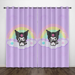 My Melody Kuromi Curtains Pattern Blackout Window Drapes (Online Order Only)