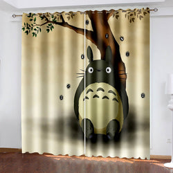 My Neighbour Totoro Curtains Pattern Blackout Window Drapes (Online Order Only)