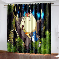 My Neighbour Totoro Curtains Pattern Blackout Window Drapes (Online Order Only)