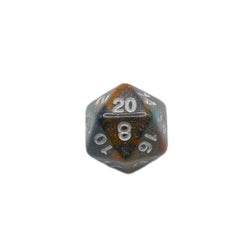 Mysterious Ink - 7 Piece DnD Dice Set | Acrylic RPG Gaming Dice (ONLINE ORDER ONLY)