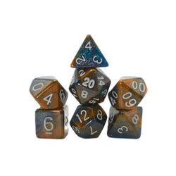 Mysterious Ink - 7 Piece DnD Dice Set | Acrylic RPG Gaming Dice (ONLINE ORDER ONLY)