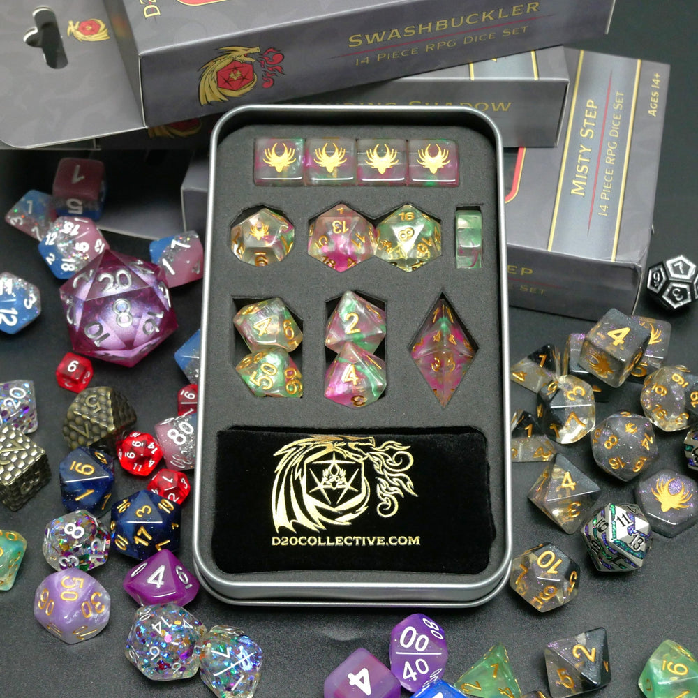 Mystery Hoard - 4x 14pc Dice Set Bundle + 1 RPG Accessory (ONLINE ORDER ONLY)