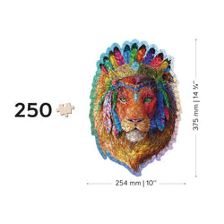 Mystic Lion 250 Piece Wood Jigsaw Puzzle Wooden City (ONLINE ORDER ONLY)