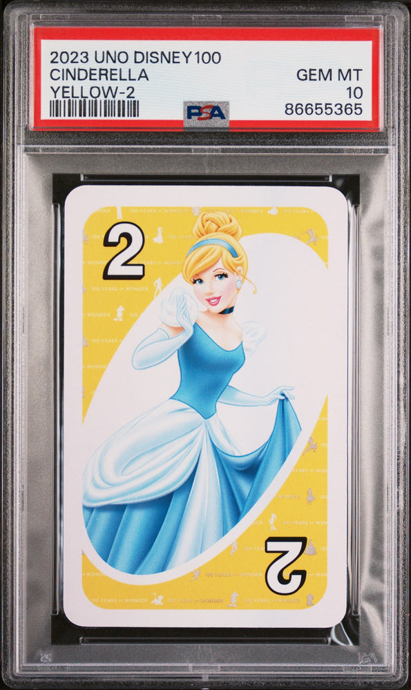 2023 UNO DISNEY 100 CINDERELLA YELLOW 2 PSA 10 (Online Order Only)