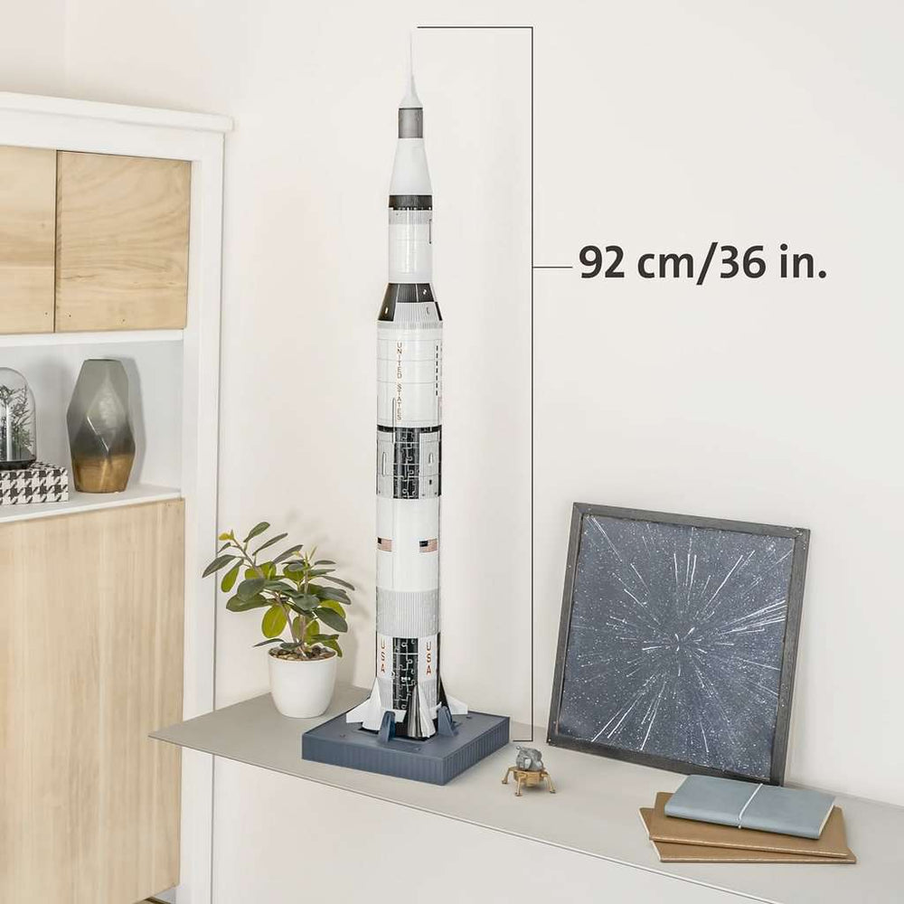 NASA Apollo Saturn V Rocket 504 Piece 3D Jigsaw Puzzle Ravensburger (ONLINE ORDER ONLY)