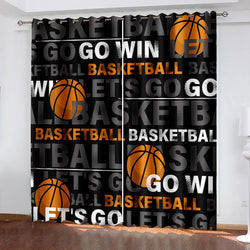 NBA Basketball Curtains Blackout Window Drapes (Online Order Only)