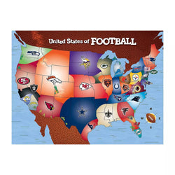 NFL Football Map 500 Piece Jigsaw Puzzle MasterPieces (ONLINE ORDER ONLY)
