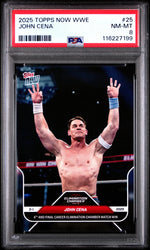 Graded 2025 Topps Now WWE John Cena #25 Wrestling Card PSA 8 Near Mint (ONLINE ORDER ONLY)
