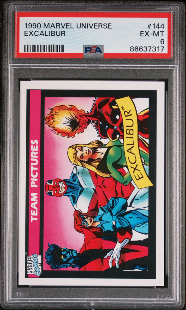 1990 MARVEL UNIVERSE EXCALIBUR  #144 - PSA 6 (Online Order Only)