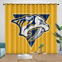 Nashville Predators Curtains Blackout Window Drapes Room Decoration (Online Order Only)