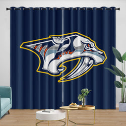 Nashville Predators Curtains Blackout Window Drapes Room Decoration (Online Order Only)