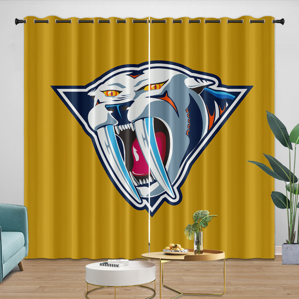 Nashville Predators Curtains Blackout Window Drapes Room Decoration (Online Order Only)