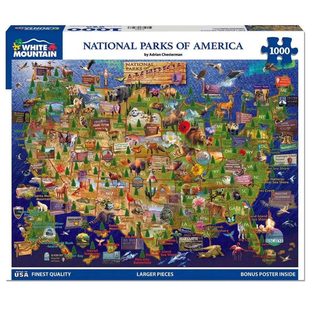 National Parks of America 1000 Piece Jigsaw Puzzle White Mountain (ONLINE ORDER ONLY)
