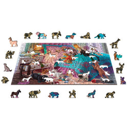 Naughty Puppies 505 Piece Wood Jigsaw Puzzle Wooden City (ONLINE ORDER ONLY)