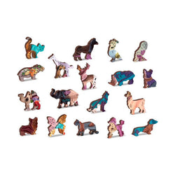 Naughty Puppies 505 Piece Wood Jigsaw Puzzle Wooden City (ONLINE ORDER ONLY)