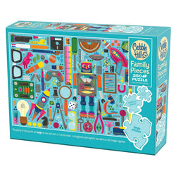 Nerdy Junk Drawer 350 Piece Family Jigsaw Puzzle Cobble Hill