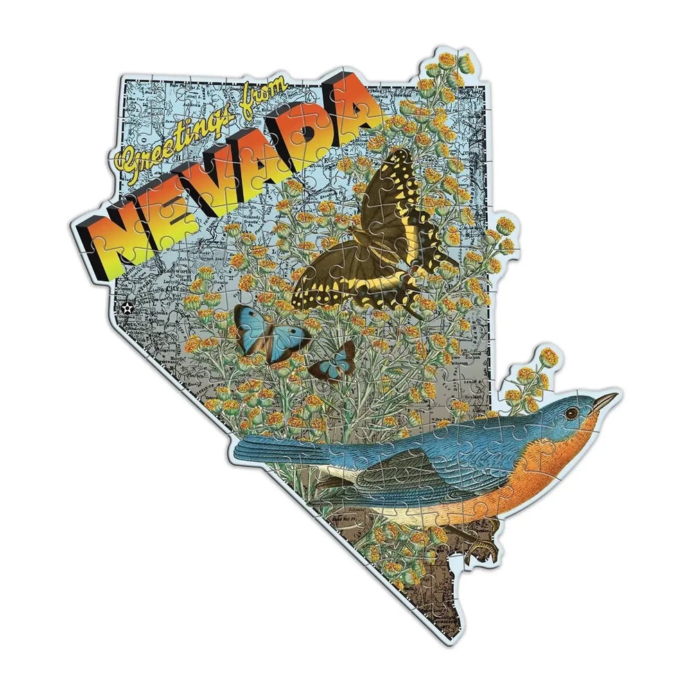 Nevada 100 Piece Mini Shaped Jigsaw Puzzle Galison (ONLINE ORDER ONLY)