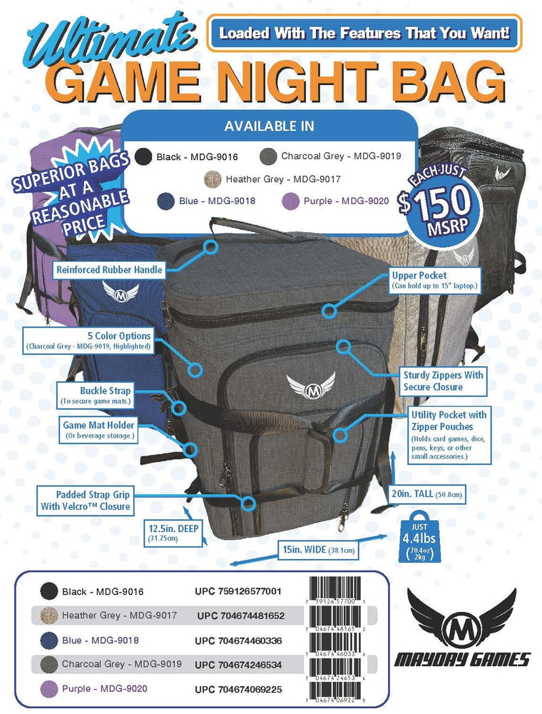 Ultimate Game Night Bag by Mayday Games (ONLINE ORDER ONLY)