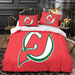 New Jersey Devils Bedding Set Quilt Duvet Cover Without Filler (Online Order Only)