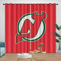New Jersey Devils Curtains Blackout Window Drapes Room Decoration (Online Order Only)