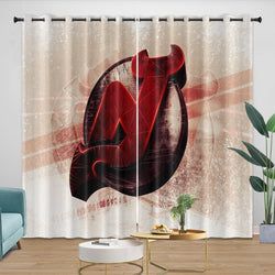 New Jersey Devils Curtains Blackout Window Drapes Room Decoration (Online Order Only)