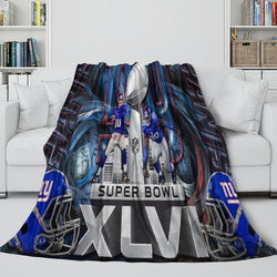 New York Giants Blanket Flannel Fleece Throw Room Decoration (Online Order Only)