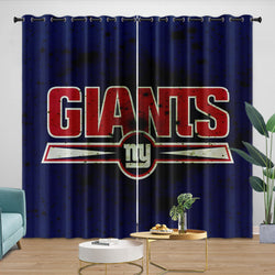 New York Giants Curtains Blackout Window Drapes Room Decoration (Online Order Only)