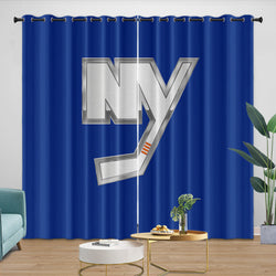 New York Islanders Curtains Blackout Window Drapes Room Decoration (Online Order Only)