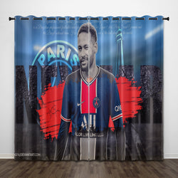 Neymar Curtains Pattern Blackout Window Drapes (Online Order Only)