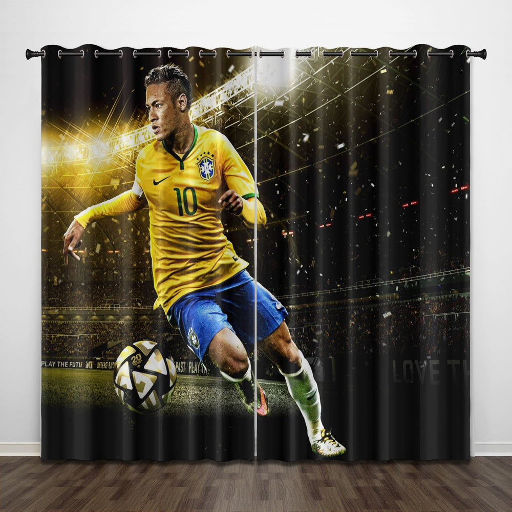 Neymar Curtains Pattern Blackout Window Drapes (Online Order Only)