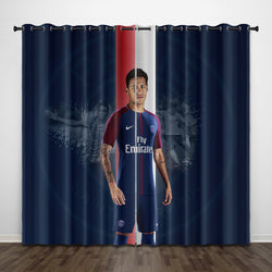 Neymar Curtains Pattern Blackout Window Drapes (Online Order Only)