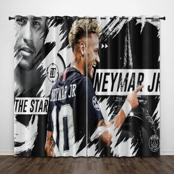 Neymar Curtains Pattern Blackout Window Drapes (Online Order Only)