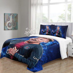 Neymar Pattern Bedding Set Quilt Cover Without Filler (Online Order Only)