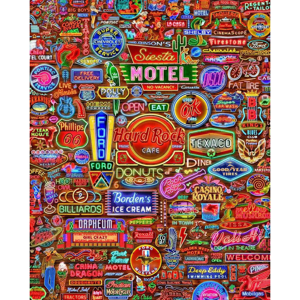 Nifty Neon 1500 Piece Jigsaw Puzzle Springbok (ONLINE ORDER ONLY)