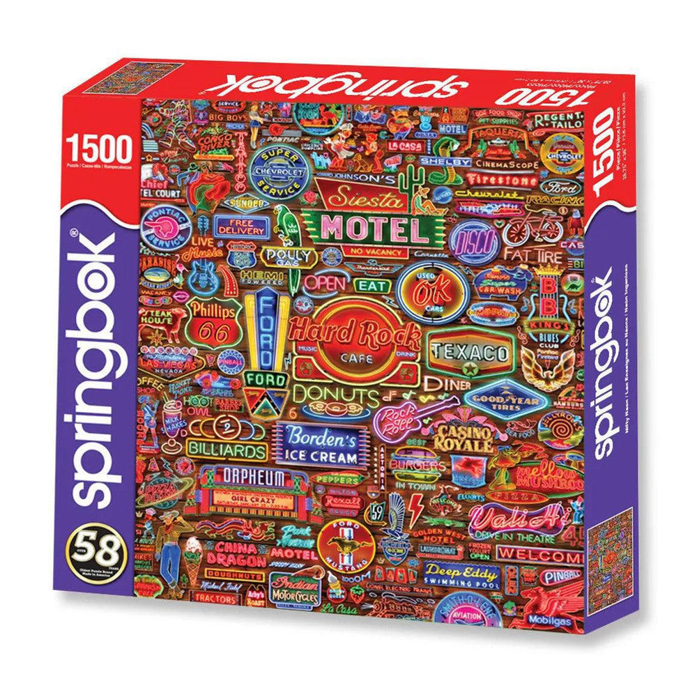 Nifty Neon 1500 Piece Jigsaw Puzzle Springbok (ONLINE ORDER ONLY)