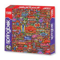 Nifty Neon 1500 Piece Jigsaw Puzzle Springbok (ONLINE ORDER ONLY)