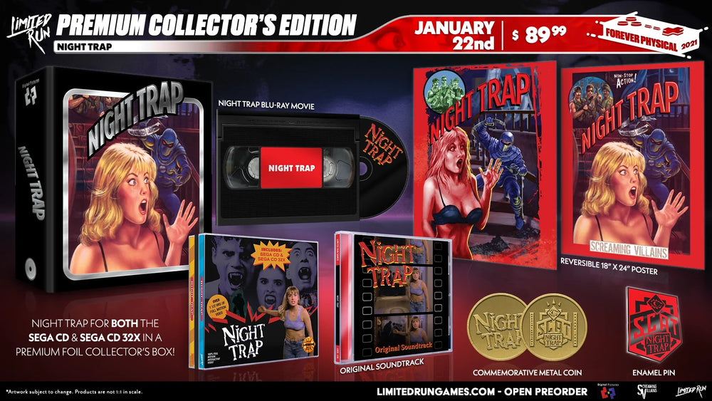 Limited Run Games: Night Trap: Premium Edition (Sega CD/Sega CD 32X) (ONLINE ORDER ONLY)