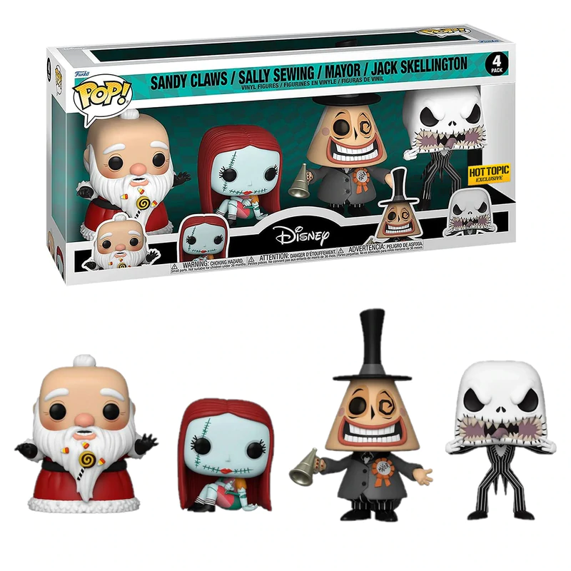The Nightmare Before Christmas 4-Pack - Hot Topic Exclusive (Online Order Only)