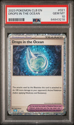 2023 POKEMON BLASTOISE & SUICUNE ex DECK DROPS IN THE OCEAN #21 PSA 10 (Online Order Only)