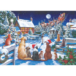No. 19 Santa Paws 500 Big Piece Jigsaw Puzzle HOP (ONLINE ORDER ONLY)