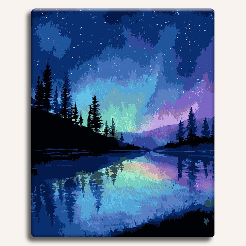 Alaskan Night Sky - Paint By Numbers Kit (ONLINE ORDER ONLY)